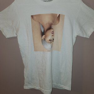 Ariana Grande Sweetener 2018 Upside Down White T Shirt